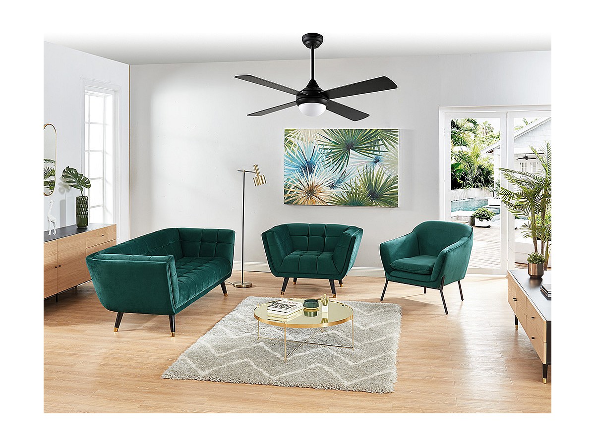 Deckenventilator mit LED-Beleuchtung AIRY - Schwarz kaufen