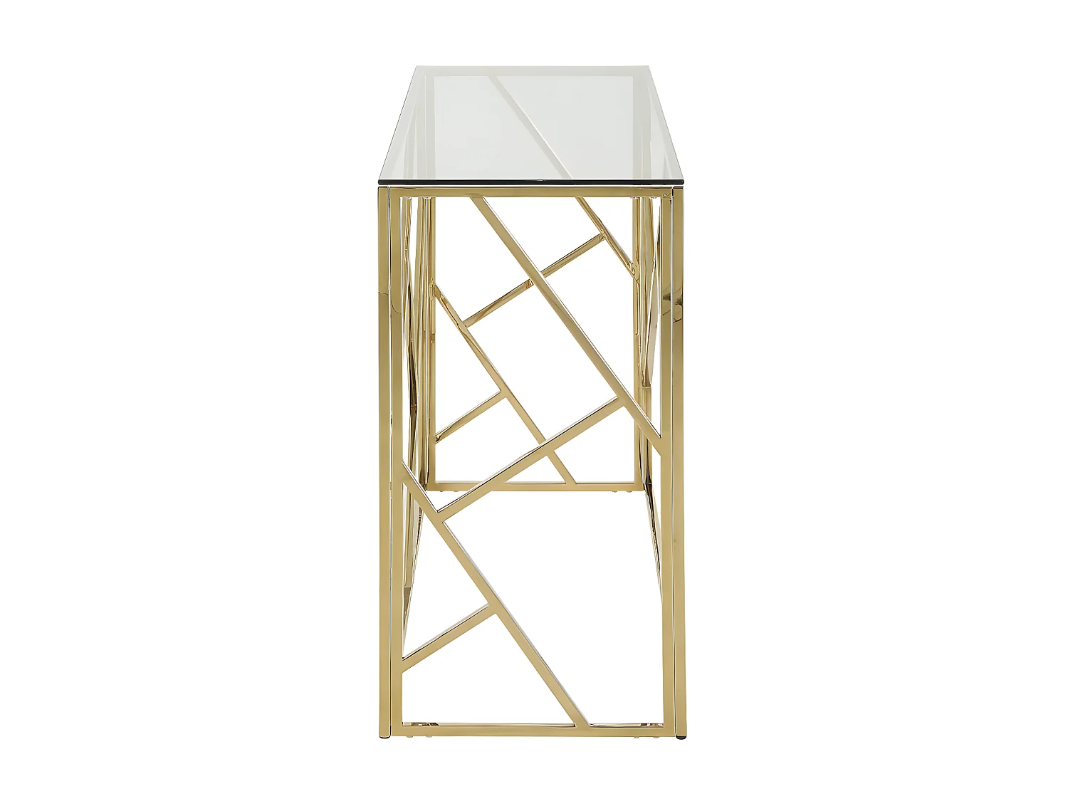 Wandkonsole - Glas & Stahl - Goldfarben - ATHENA  von Pascal MORABITO