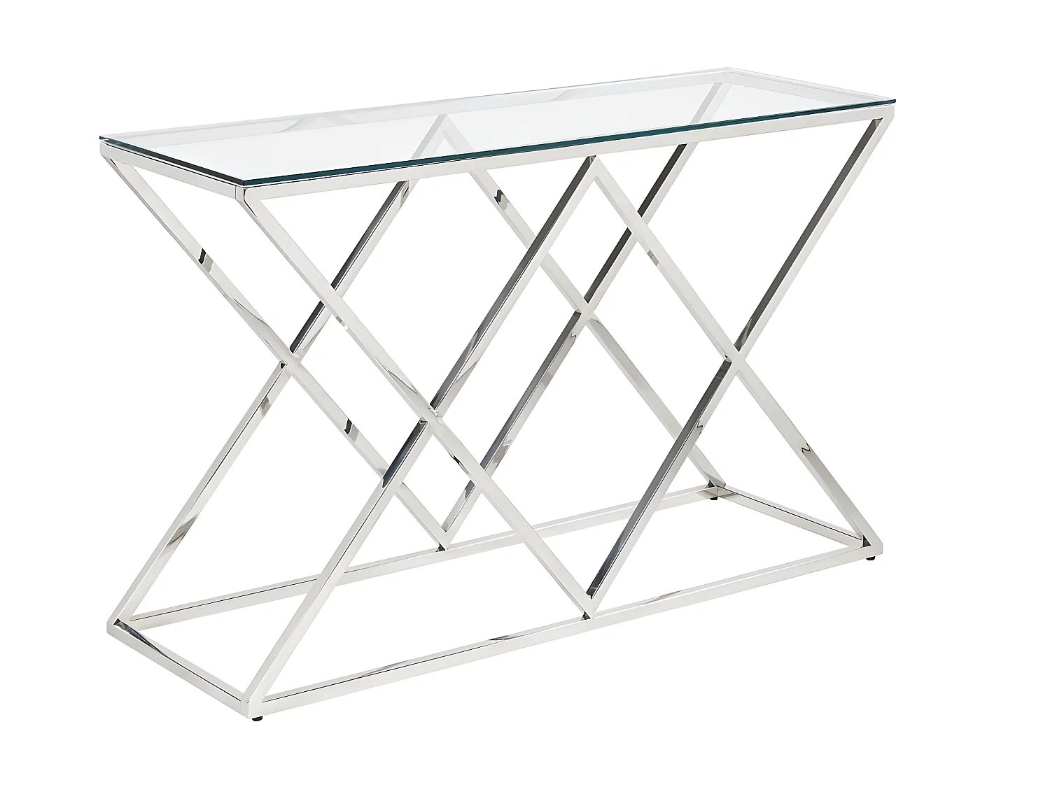 Wandkonsole - Glas & Stahl - Goldfarben - CHARLOTTE  von Pascal MORABITO