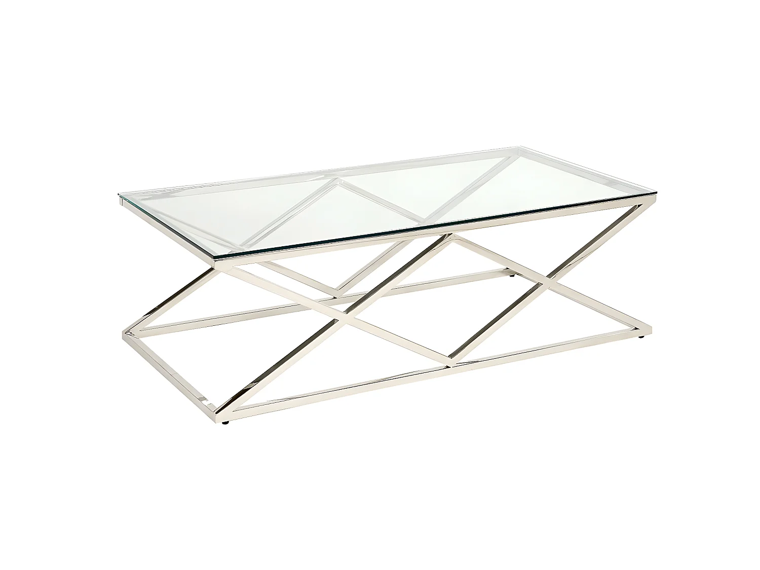 Couchtisch - Glas & Stahl - Goldfarben - CHARLOTTE  von Pascal MORABITO