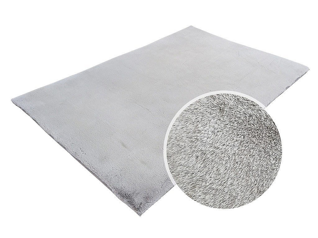 Hochflorteppich BUNNY - Pelz-Optik - 150x200 cm - Grau