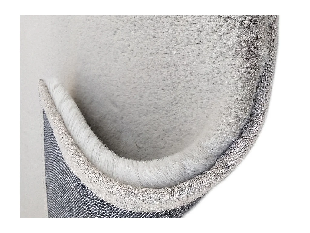 Langhåret shaggy tæppe med pels-effekt - 150 x 200 cm - Grå - BUNNY