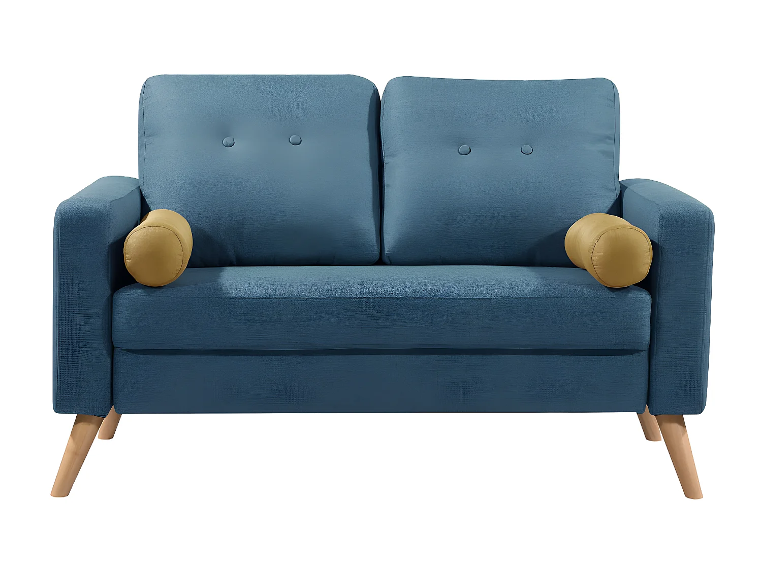 Divano 3+2 posti TATUM in tessuto - Blu