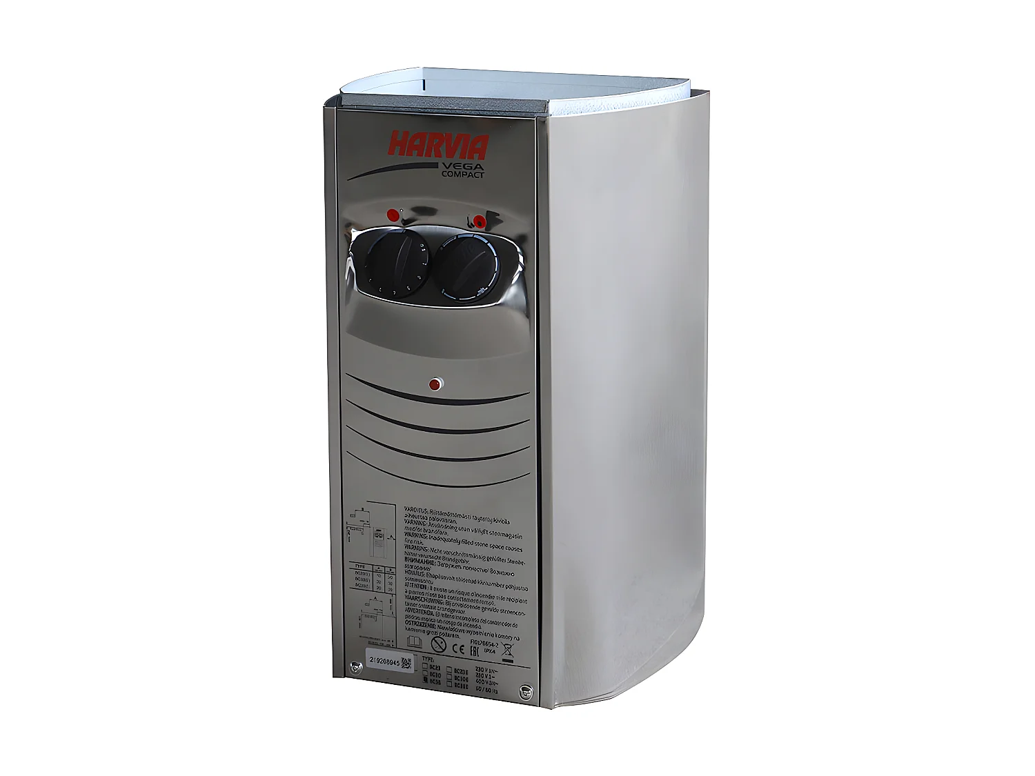 Poêle HARVIA II 3.5 kw pour sauna traditionnel et d'extérieur