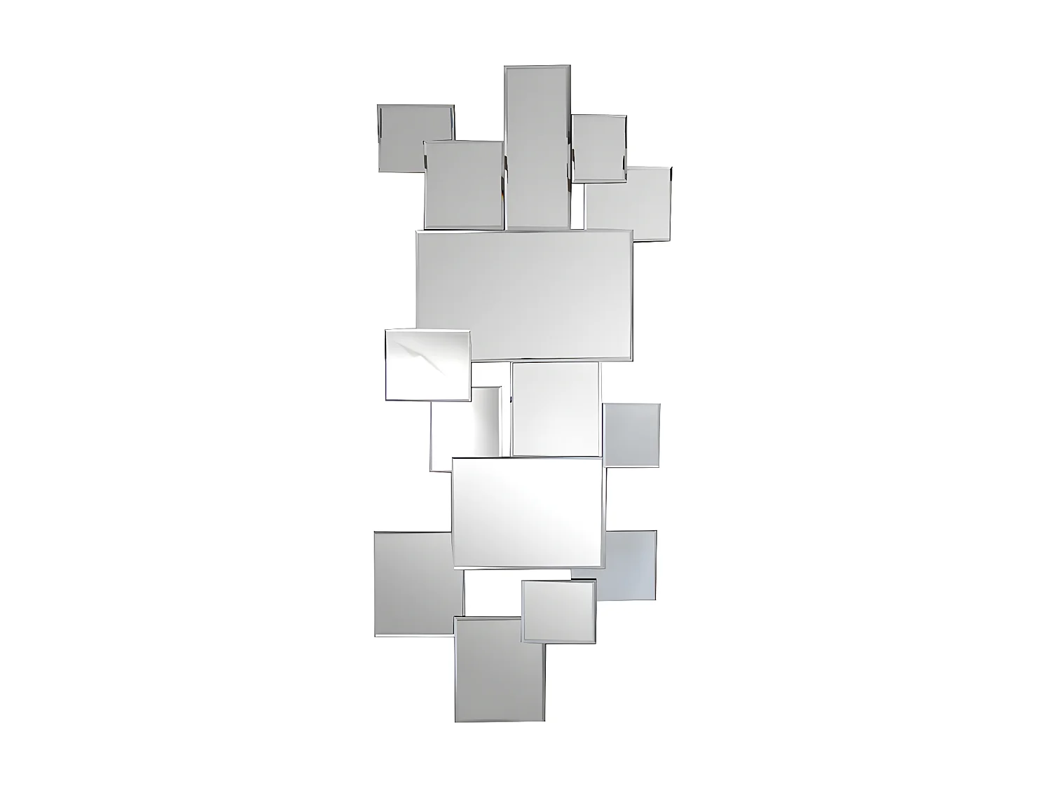 Miroir mural déstructuré - L.53 x H.120 cm - AROL