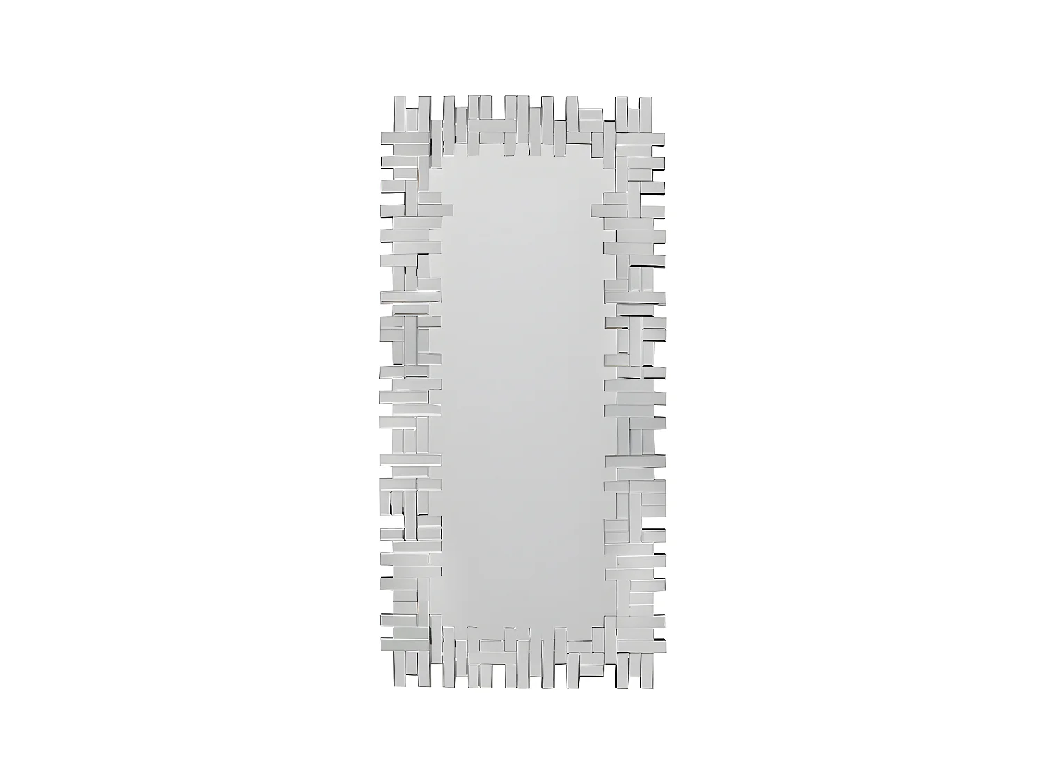 Spiegel LOLA 120 x 2 x 57 cm - Roestvrij staal en mdf - Zilverkleurig