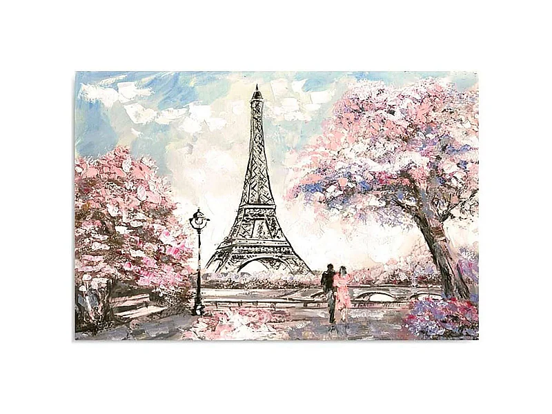 Tableau printemps à paris - 120 x 80 cm