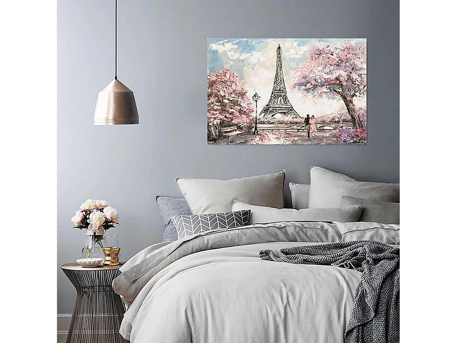 Tableau printemps à paris - 120 x 80 cm