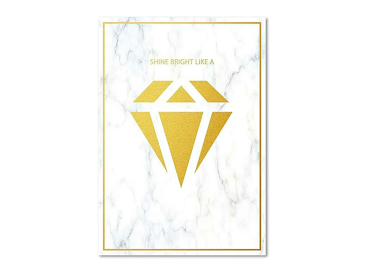 Tableau briller comme un diamant 3 - 70 x 100 cm