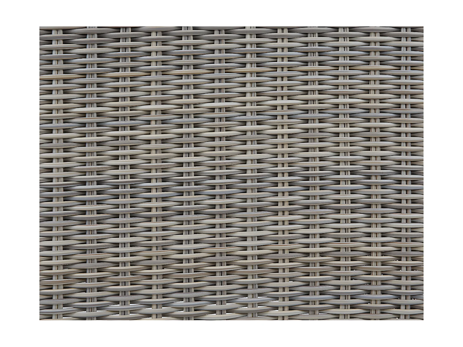 Salon de jardin modulable  en résine tressée: canapé 5 places, un pouf et une table basse - BUSAN de MYLIA