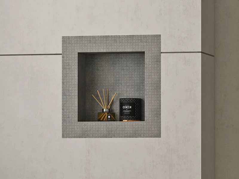 Nicchia per doccia da incastro pronta da piastrellare 31 x 31 cm - KLARA