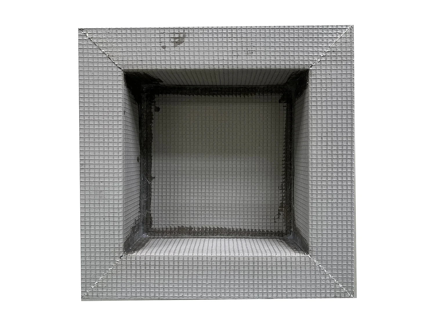 Niche de douche à encastrer et prête à carreler - 31 x 31 cm - KLARA