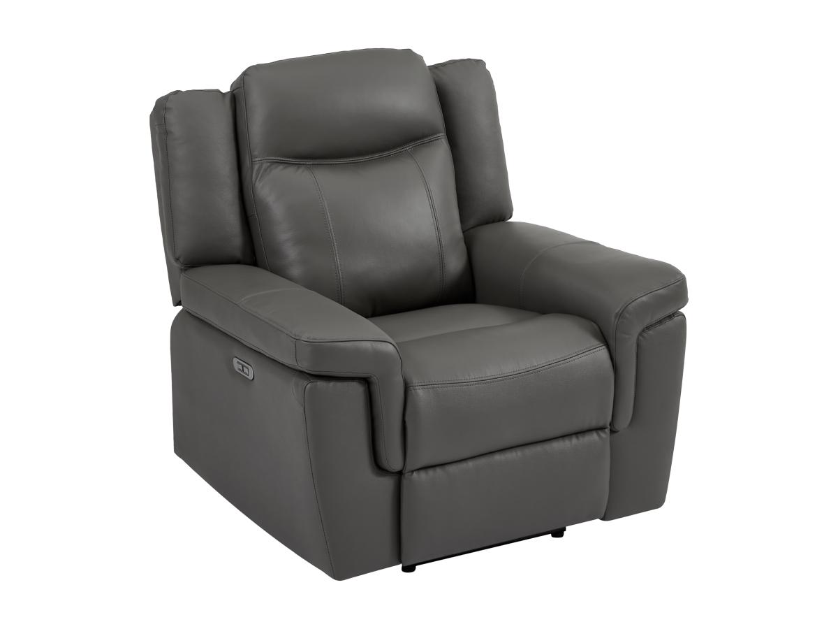 Relaxsessel Fernsehsessel elektrisch - Leder - Taupe - KENNETH günstig online kaufen