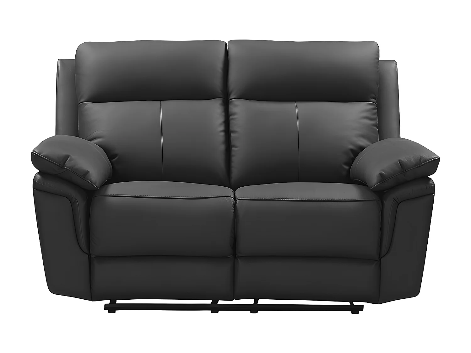 2- og 3-personers recliner sofa i sort bøffellæder PAKITA