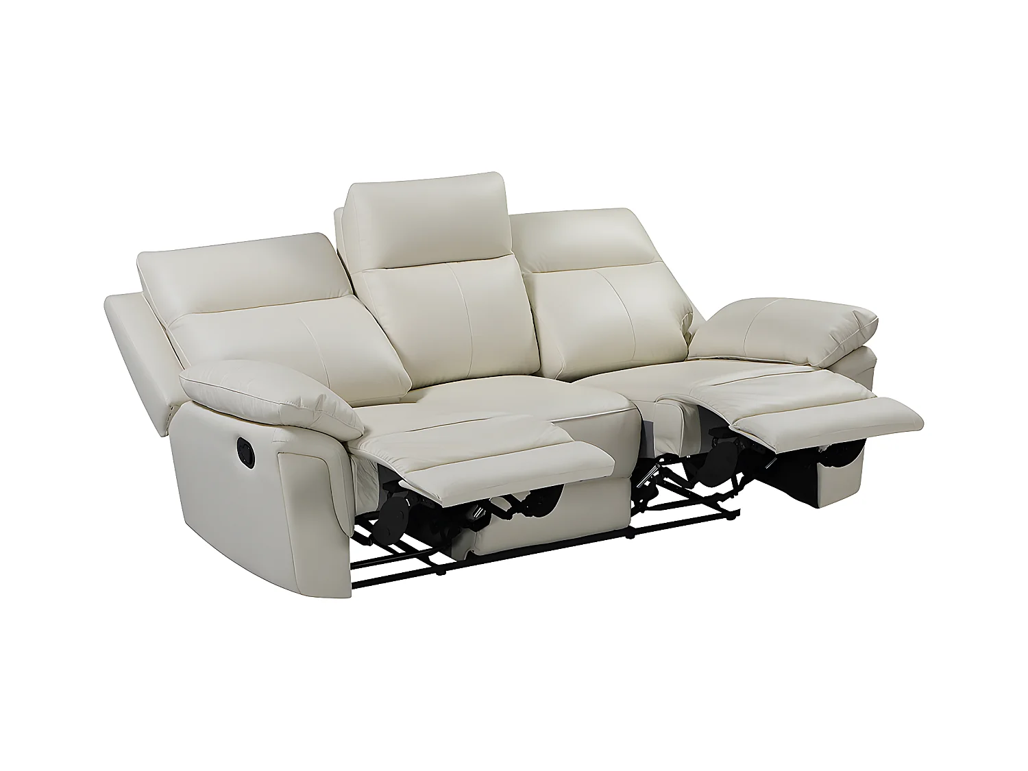 3-seters og 2-seters sofaer og en lenestol i bøffelskinn PAKITA - Elfenben