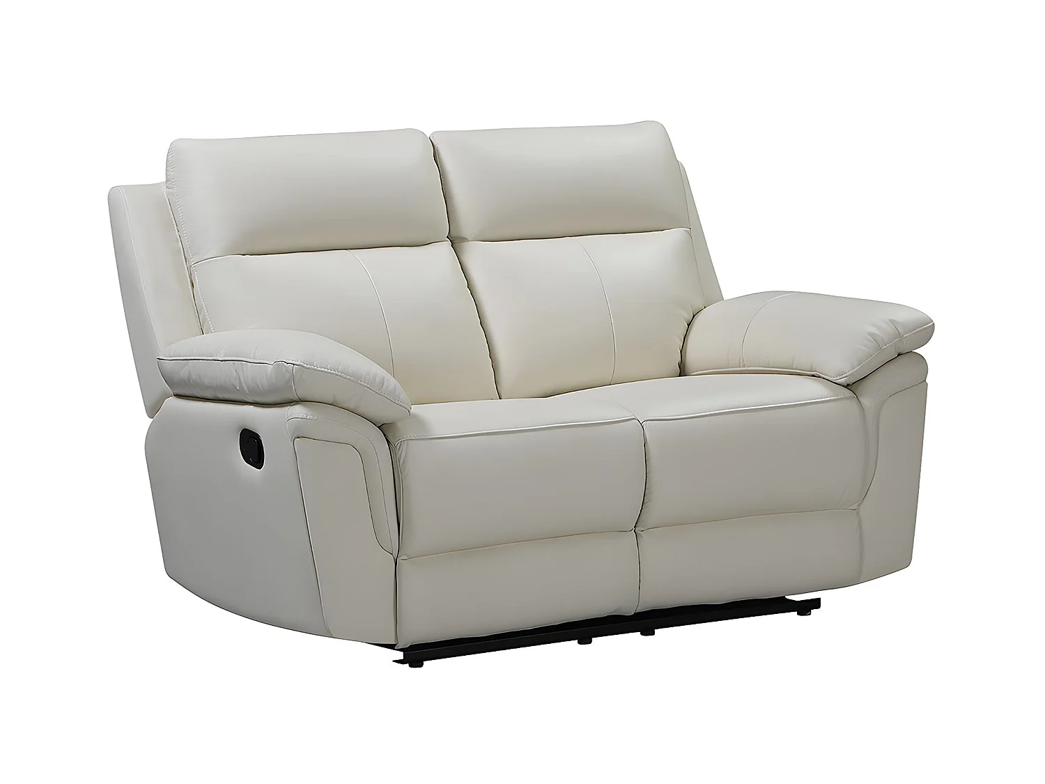 Relaxgarnitur 3+2 - Büffelleder - Elfenbein - PAKITA