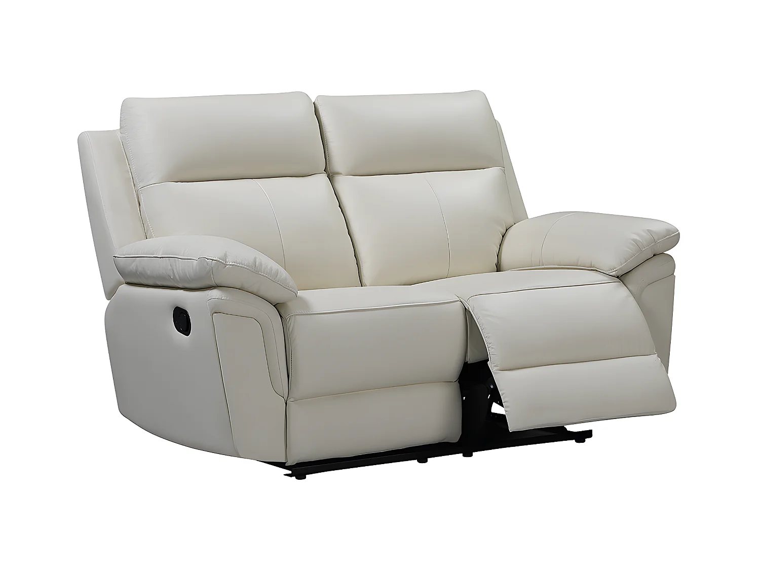 Relaxgarnitur 3+2 - Büffelleder - Elfenbein - PAKITA