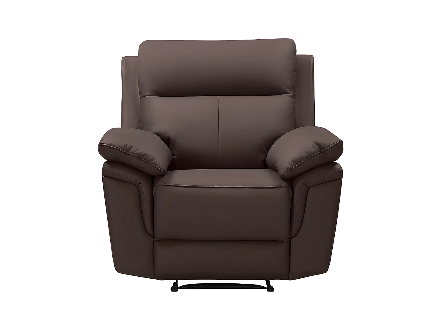 3+2 zits relaxbank en -fauteuil van buffelleer PAKITA - Bruin