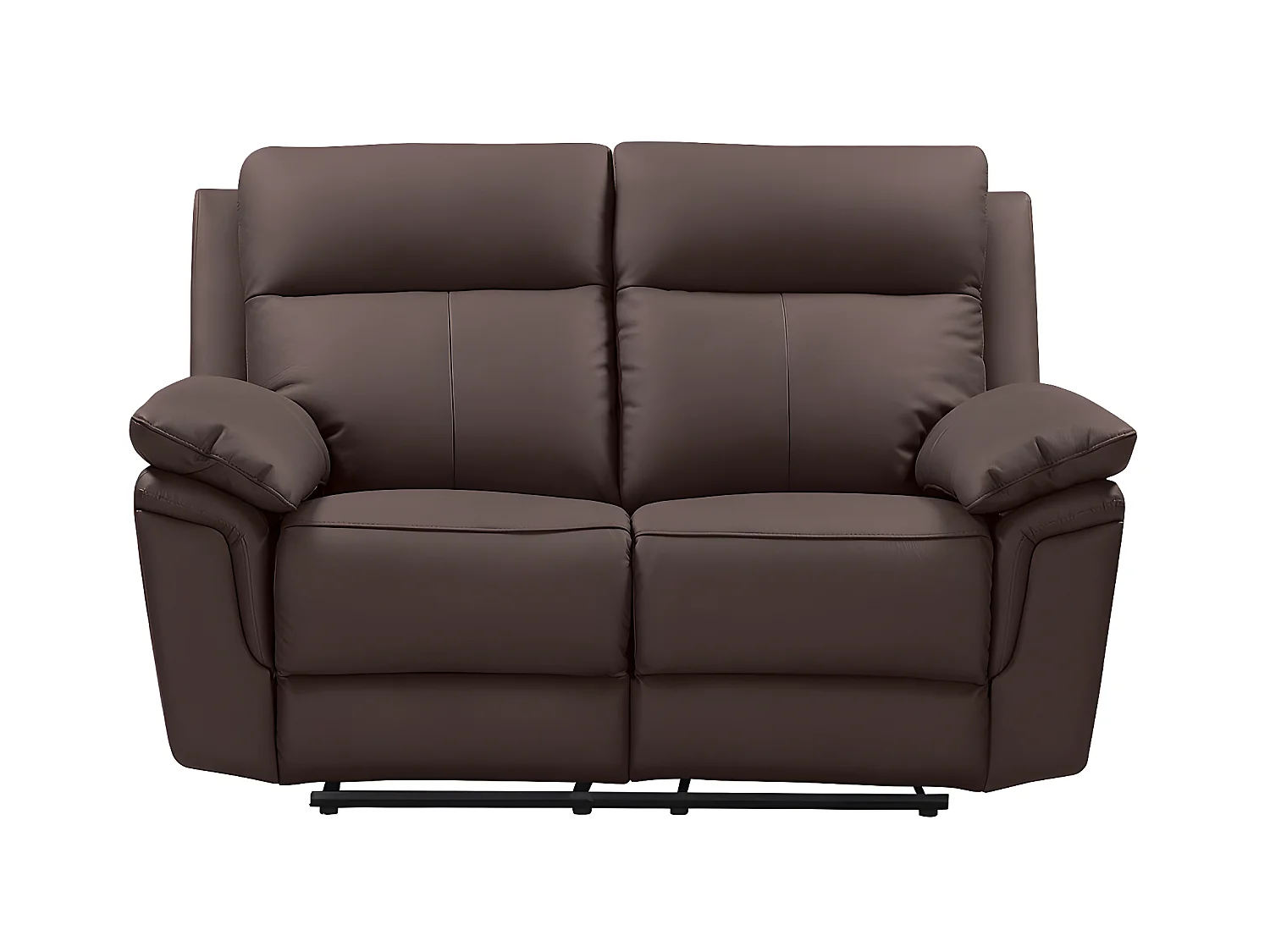 3+2 zits relaxbank en -fauteuil van buffelleer PAKITA - Bruin