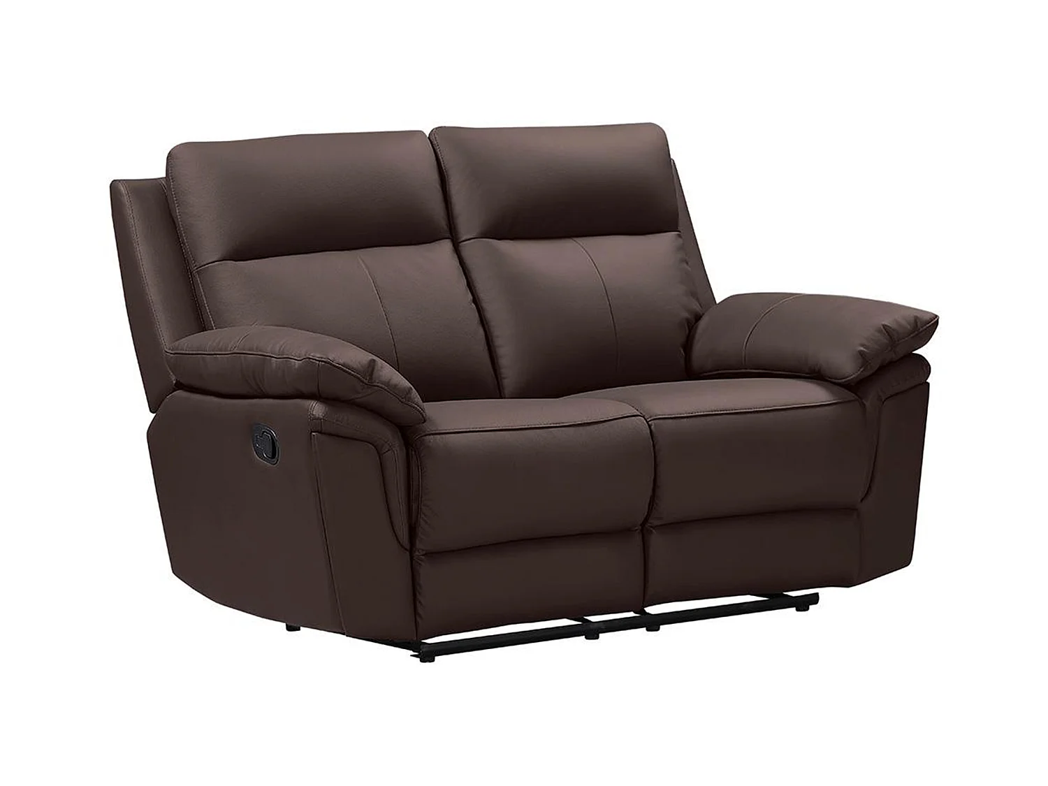 Sofá de 3+2 lugares relax em pele de búfalo Castanho - PAKITA