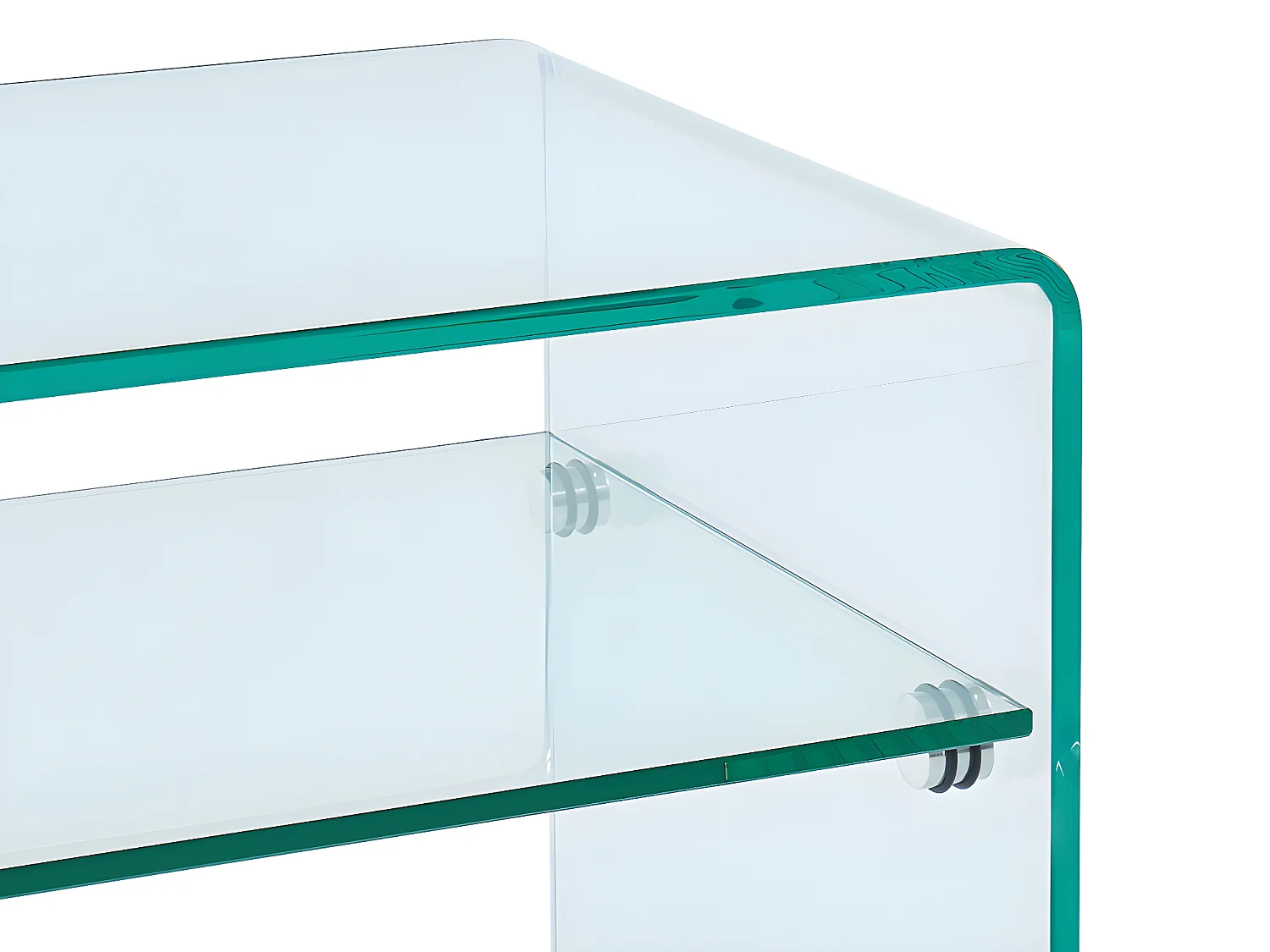 Table de chevet - 1 niche - Verre trempé - STILEOS