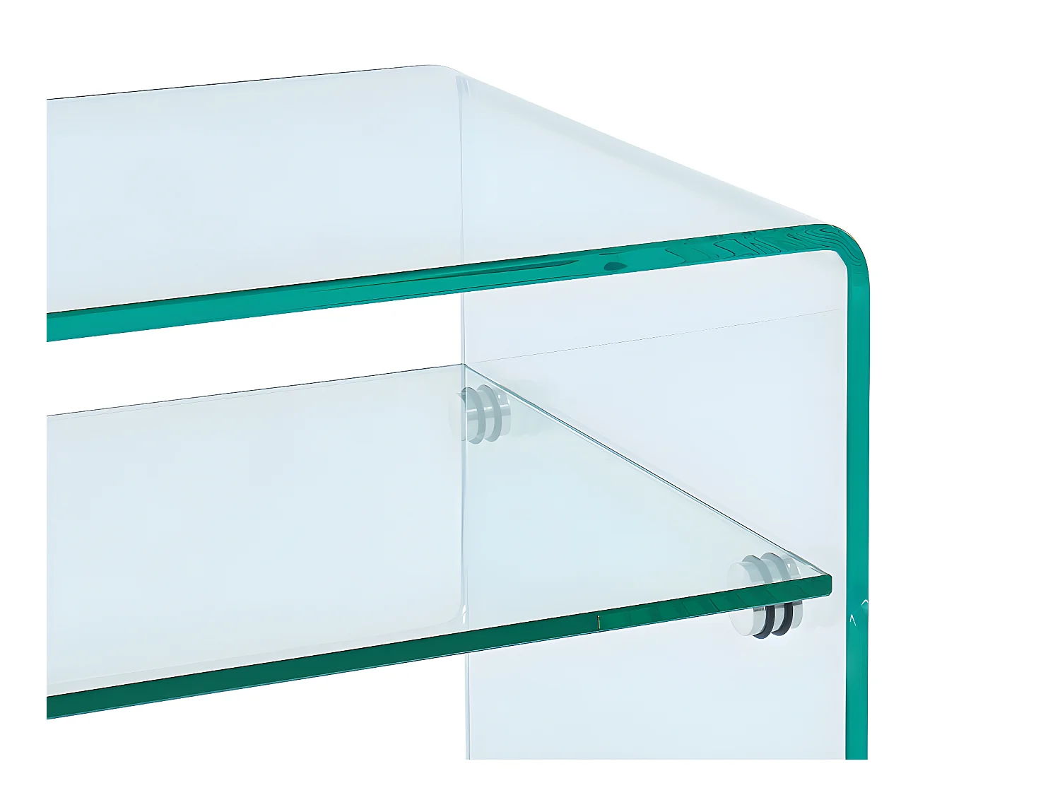 Table de chevet - 1 niche - Verre trempé - STILEOS