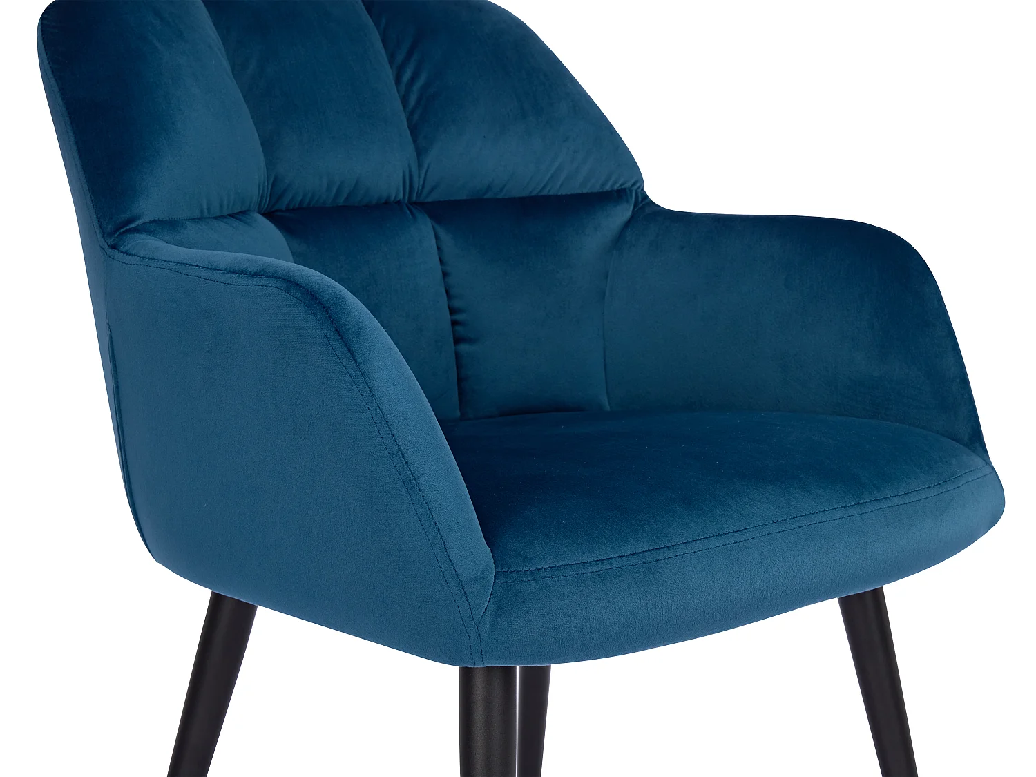 Lotto di 2 sedie Con braccioli Velluto e metallo Blu - PEGA di Pascal MORABITO