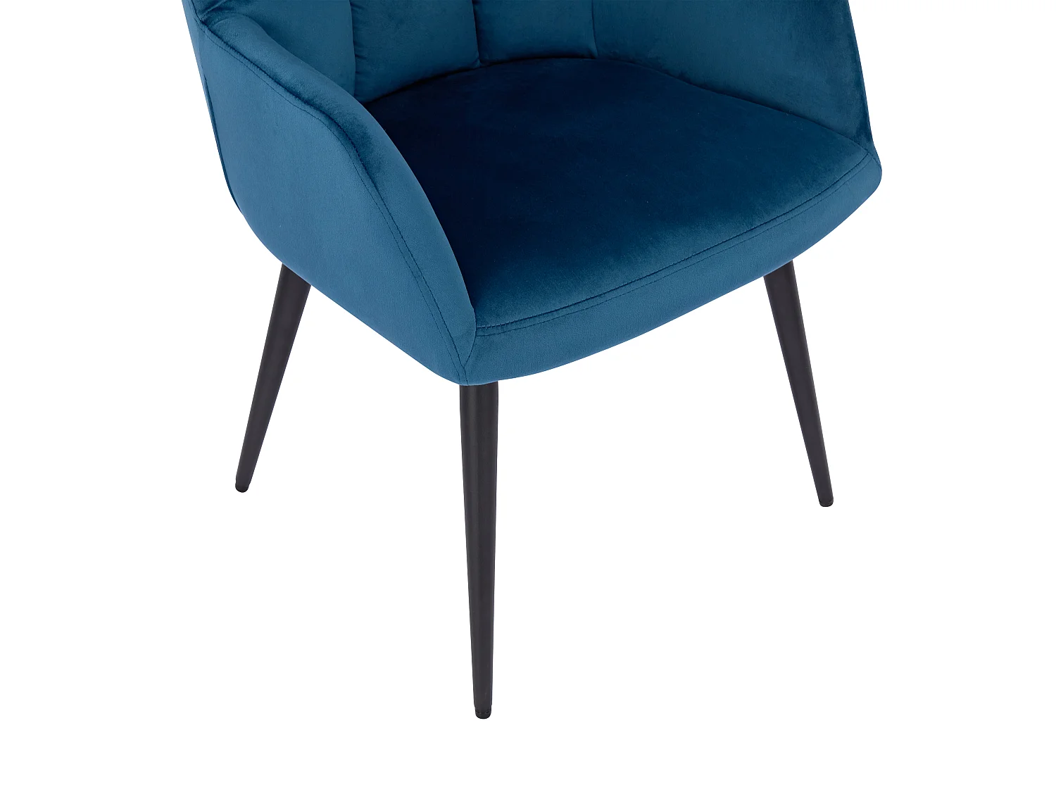 Lotto di 2 sedie Con braccioli Velluto e metallo Blu - PEGA di Pascal MORABITO