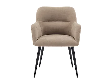 Beige spisebordsstole med armlæn