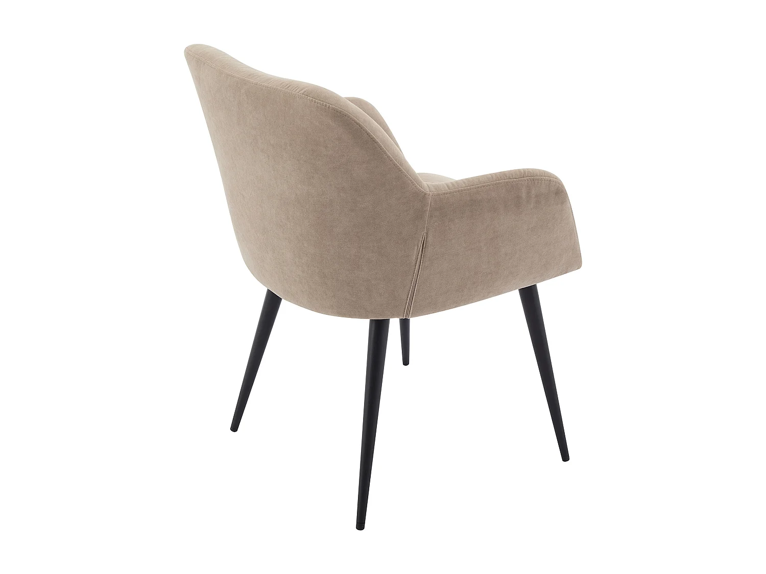 Set van 2 stoelen HEKA - Met armleuningen - Stof en metaal - Beige