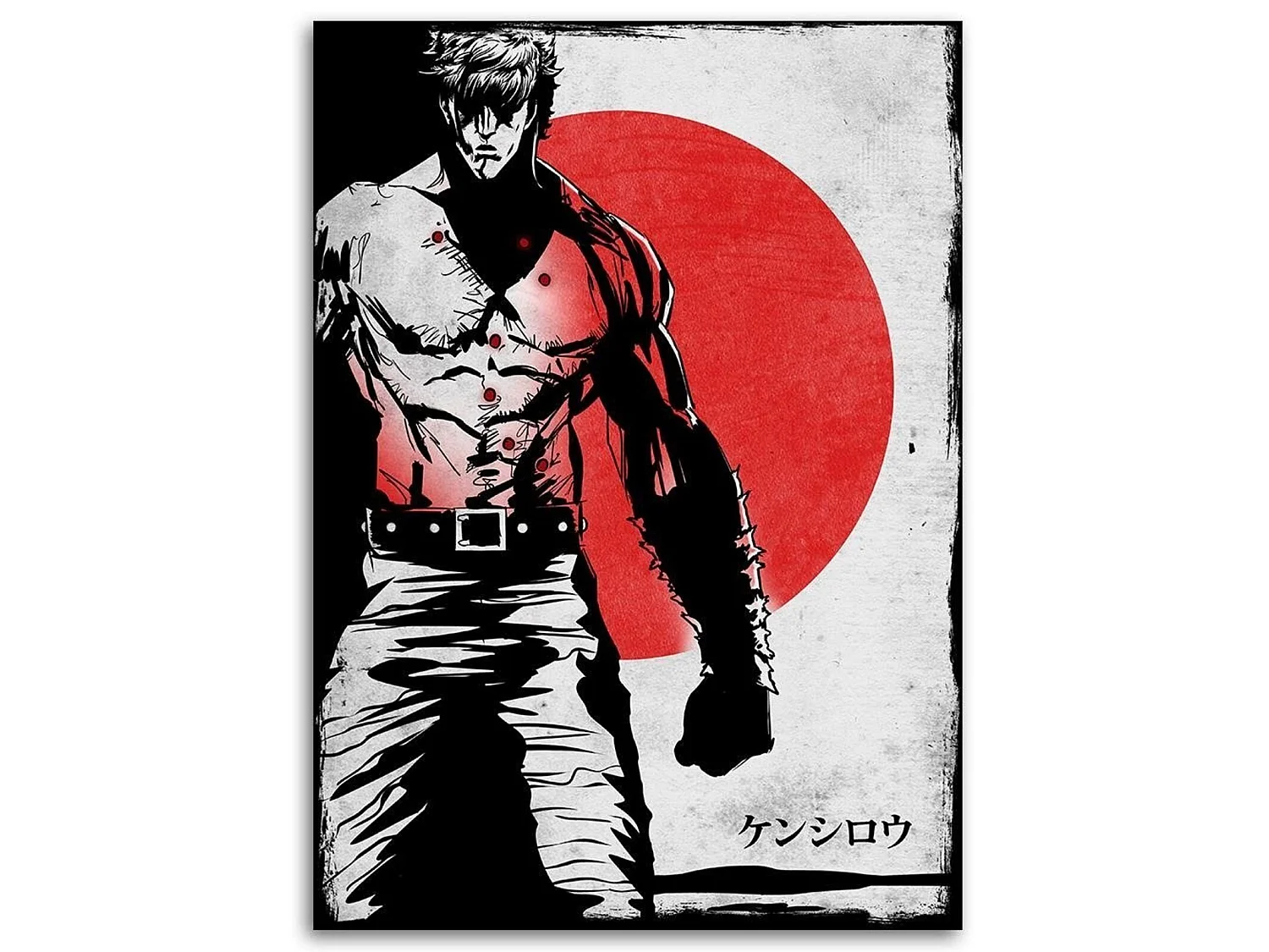 Tableau Hokuto no Ken Ken le Survivant - 40 x 60 cm