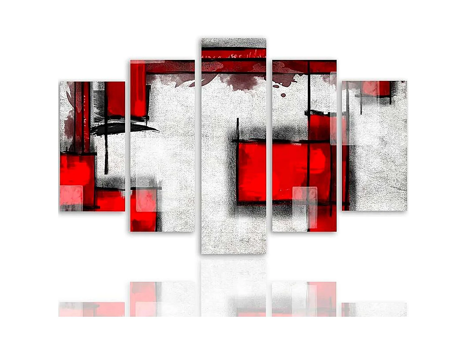 Tableau abstraction géométrique 5 - 250 x 120 cm