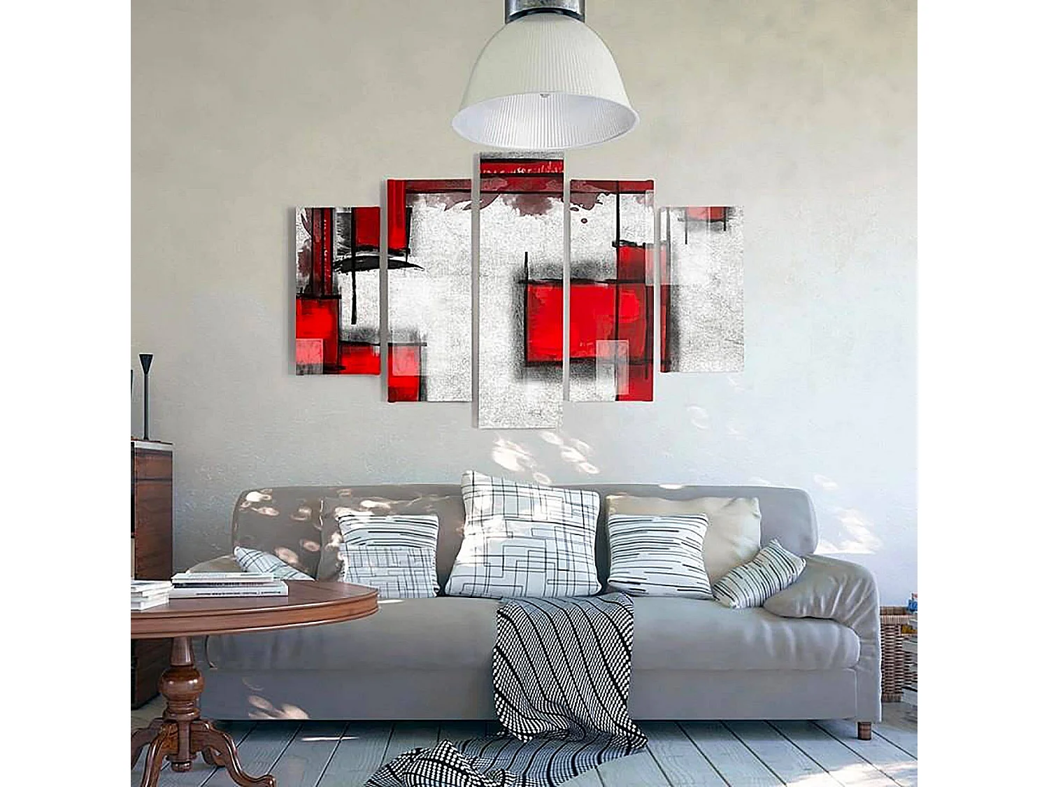 Tableau abstraction géométrique 5 - 250 x 120 cm