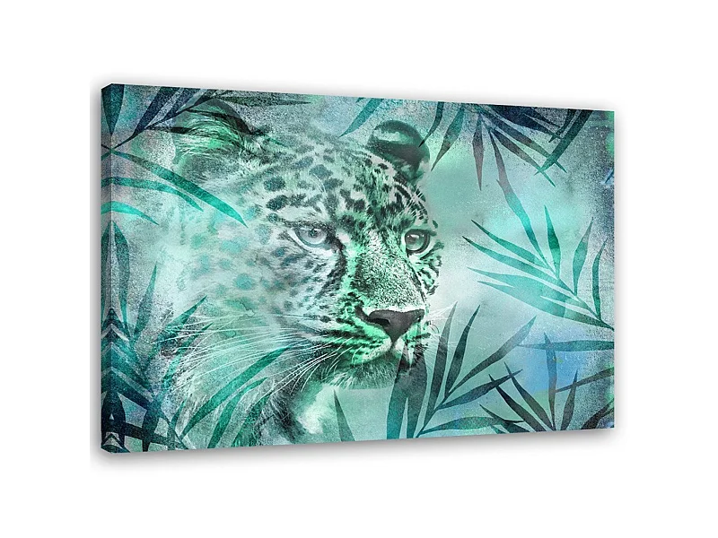 Tableau léopard, abstraction - 100 x 70 cm