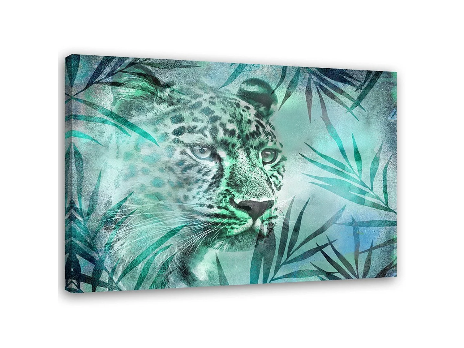 Tableau léopard, abstraction - 100 x 70 cm