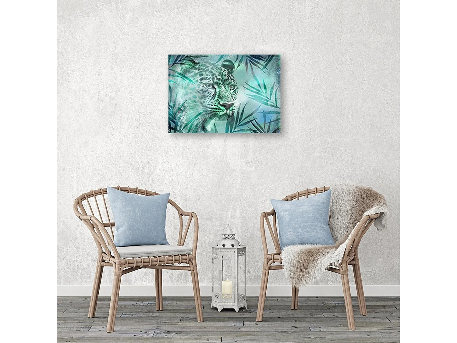 Tableau léopard, abstraction - 100 x 70 cm