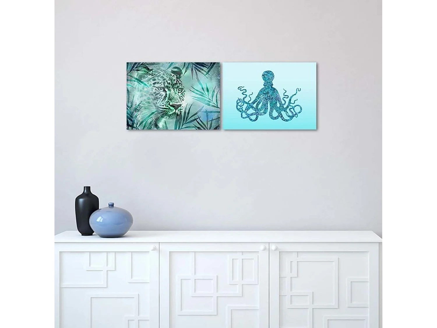 Tableau léopard, abstraction - 100 x 70 cm