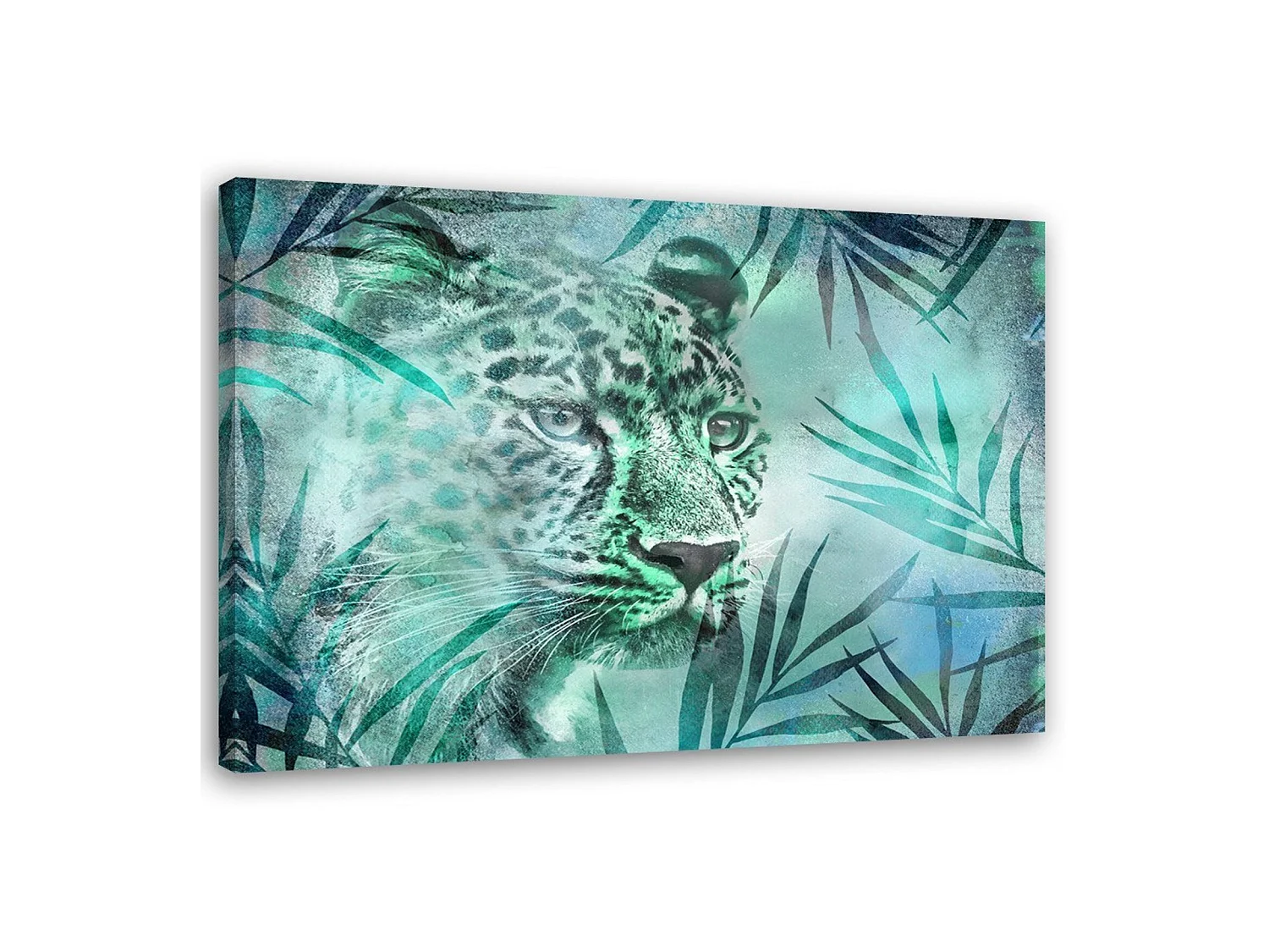 Tableau léopard, abstraction - 100 x 70 cm
