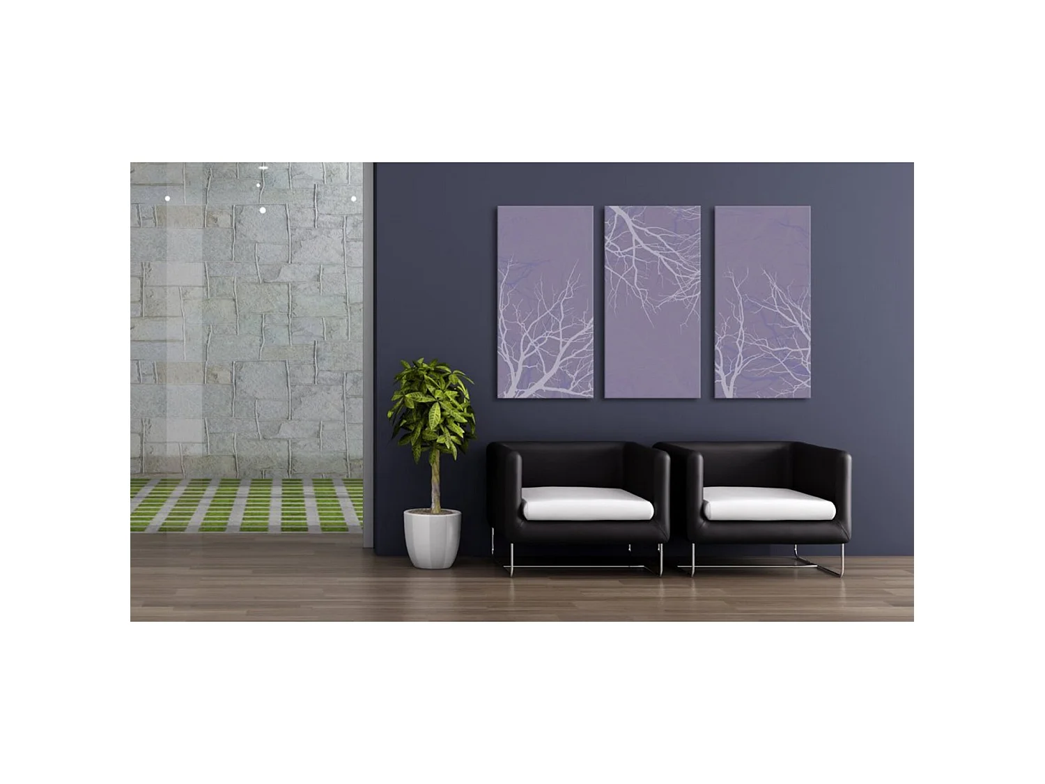 Tableau stagnation de la nature - 120 x 80 cm