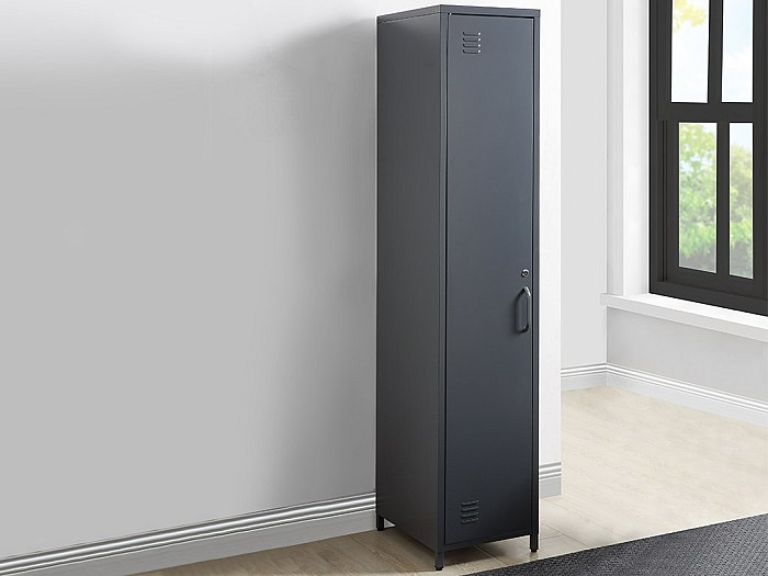 Kleiderschrank Spind SOHO - 1 Tür - Anthrazit jetzt günstig und bequem
