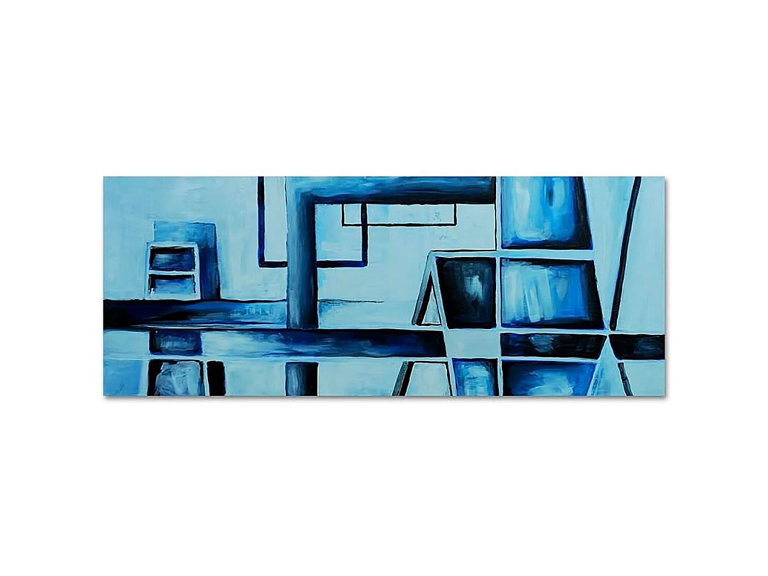Tableau panorama d'image sur toile abstraction toile 57 - 150 x 60 cm