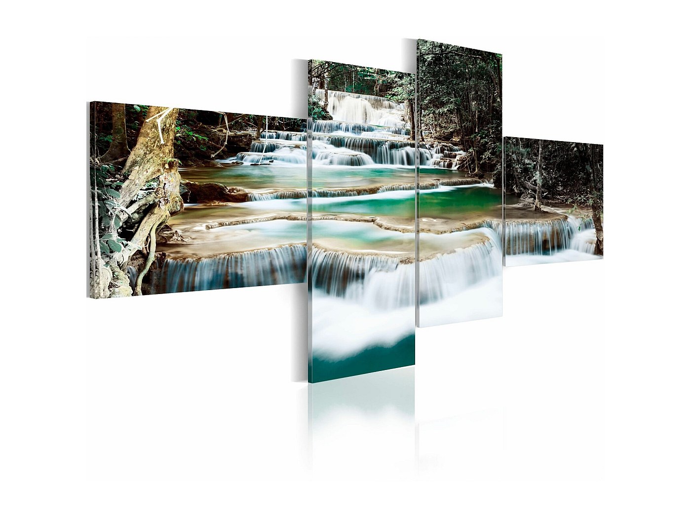 Images sur toile sur cadre 200 x 100 cm cascade art pret a accrocher 6308