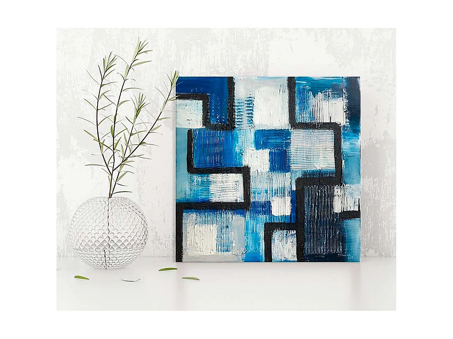 Tableau bois abstrait 78 - 80 x 80 cm