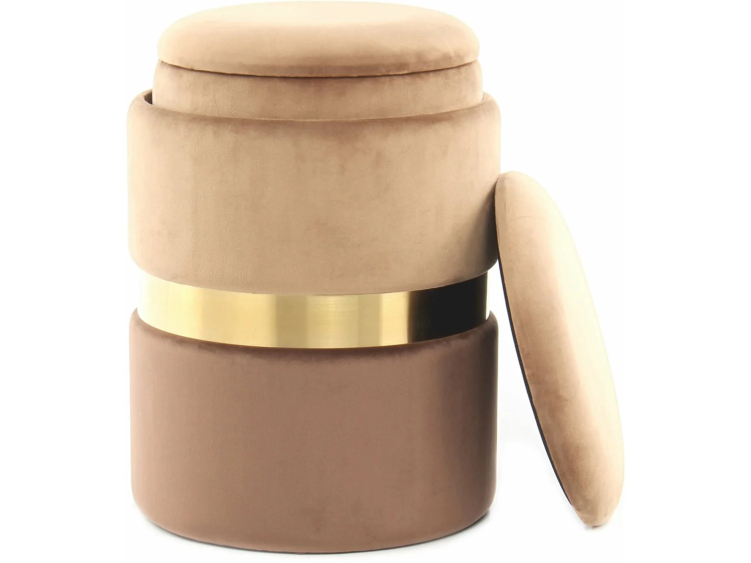 Poufs rangement gigognes zora 125 (lot de 2)