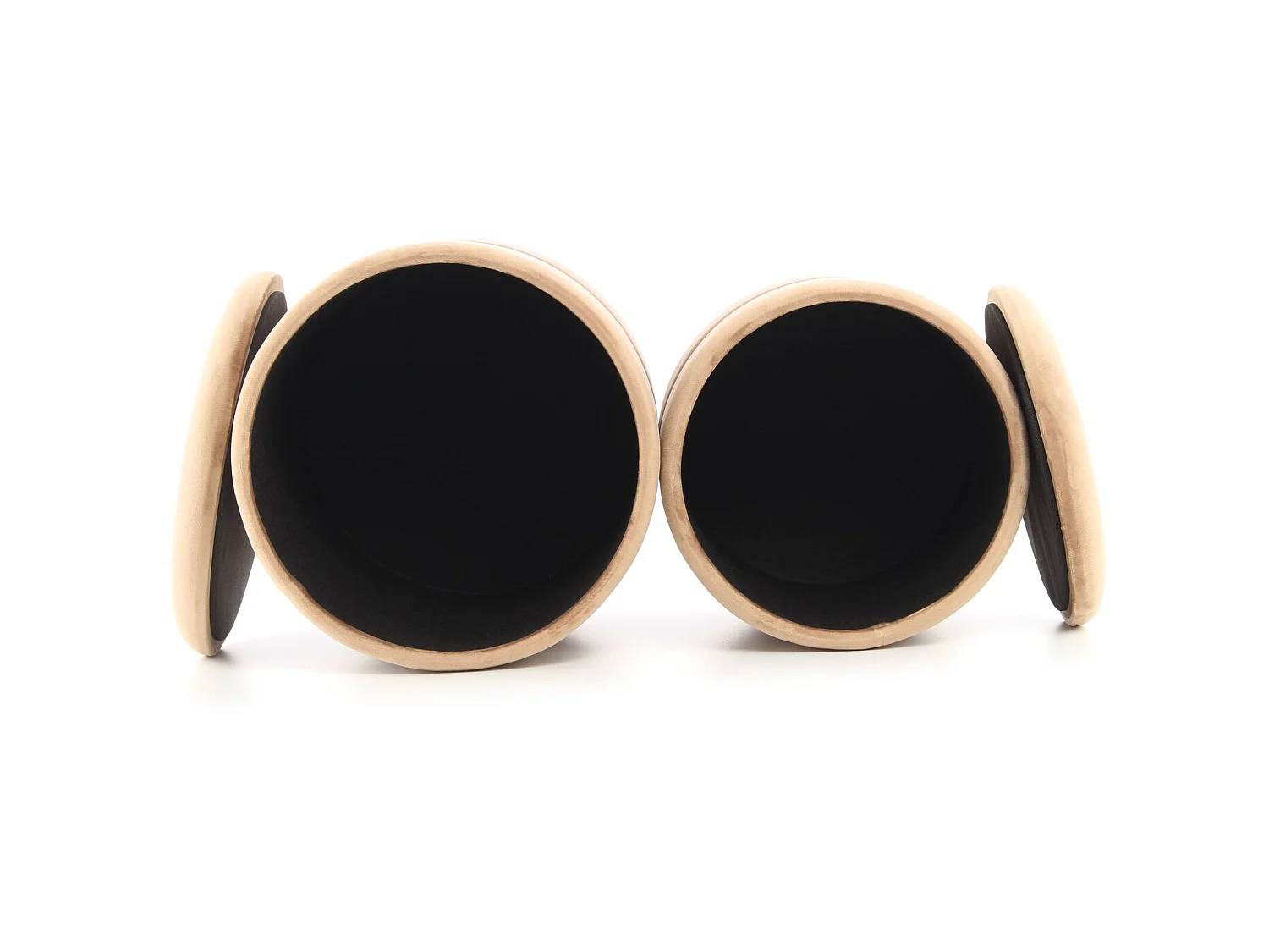 Poufs rangement gigognes zora 125 (lot de 2)