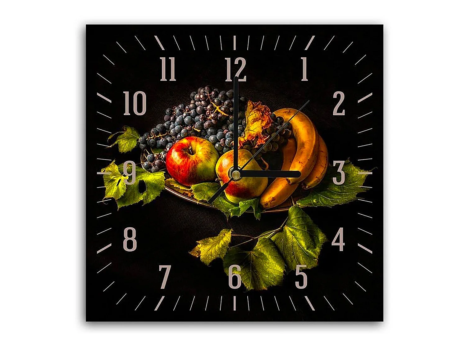 Horloge Murale Décorative Nature Morte Élégante - 30 x 30 cm