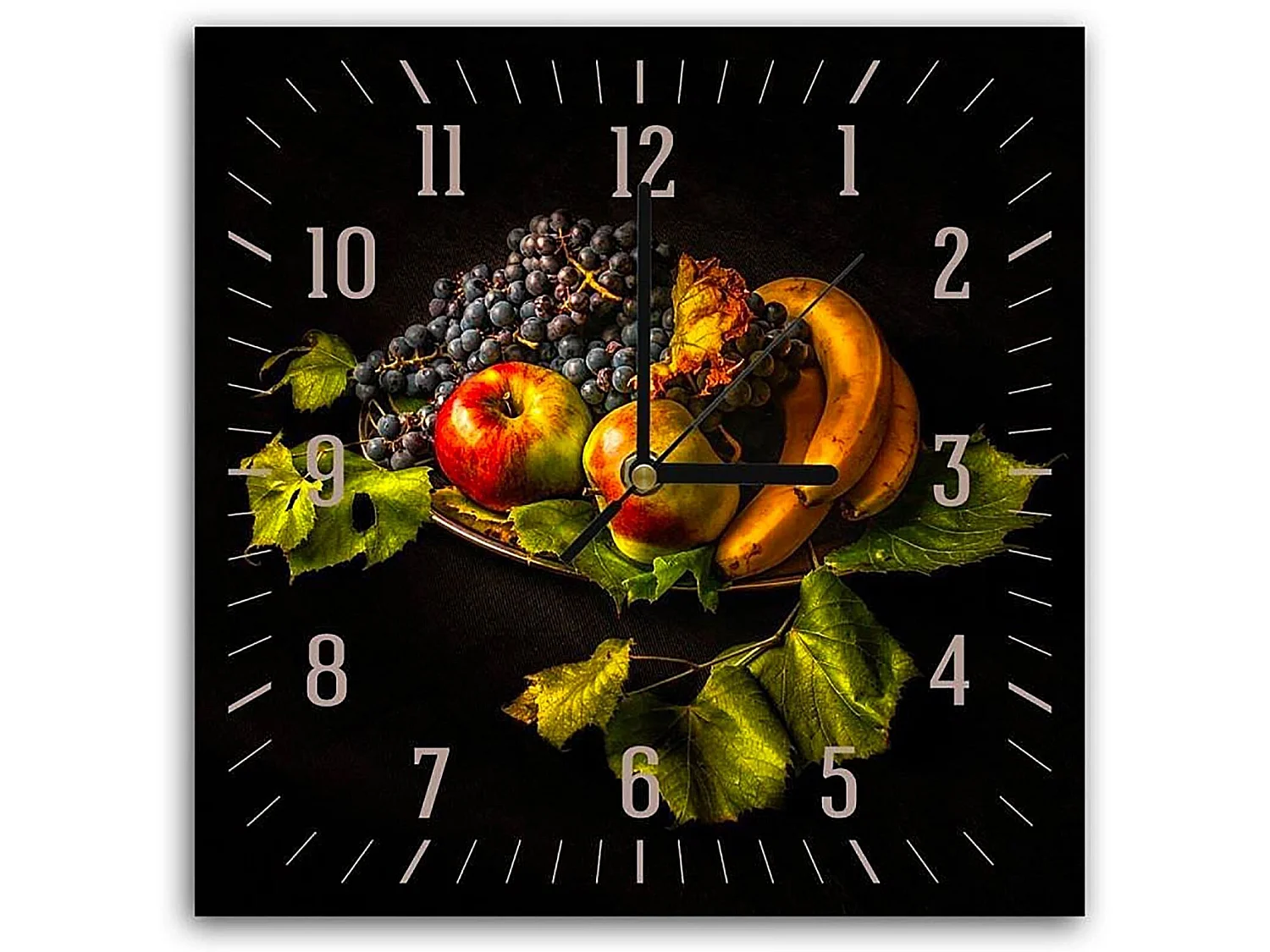 Horloge Murale Décorative Nature Morte Élégante - 30 x 30 cm