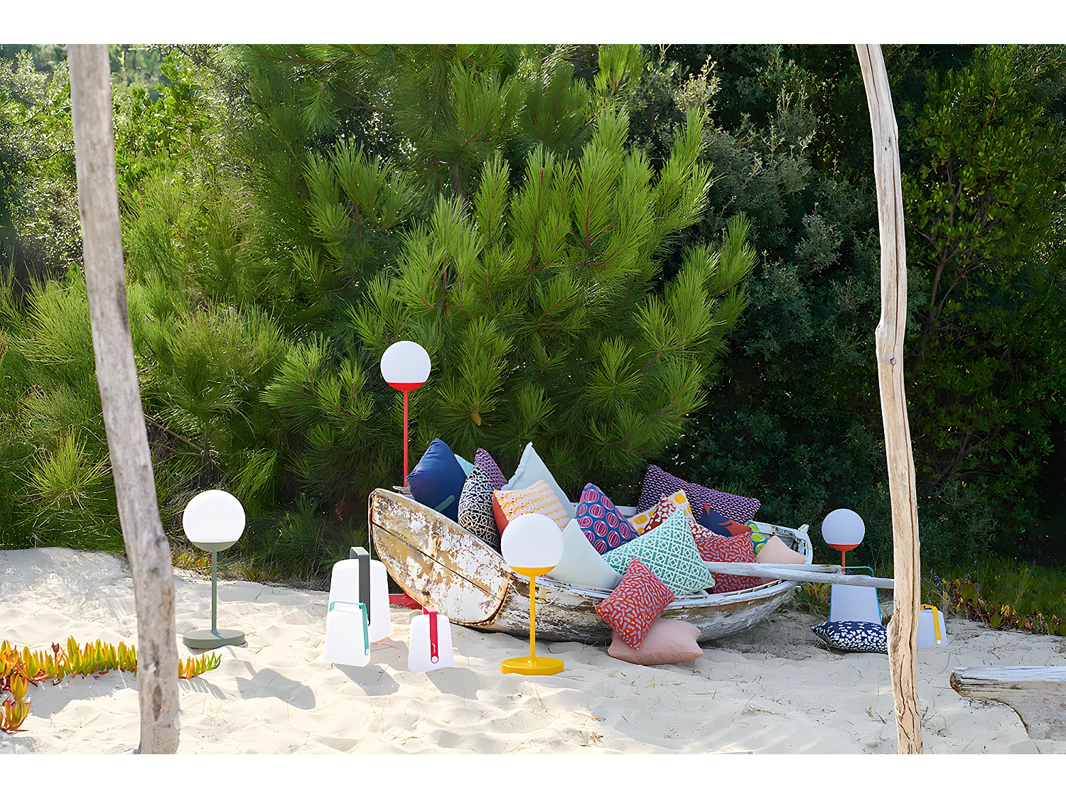 Lámpara de exterior portátil BALAD de 38cm color ANTHRACITE