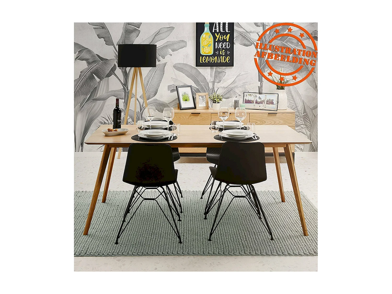 Table à diner design luma