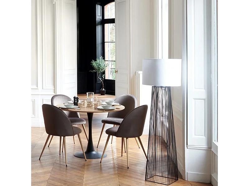 Table à Manger Design "Elias" 102cm Naturel